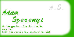 adam szerenyi business card